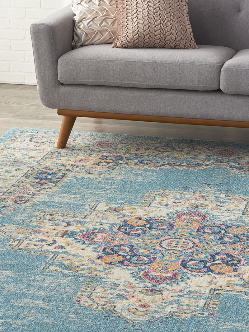 Passion PSN03 Light Blue 6'7" x 9'6" Rug image number 9