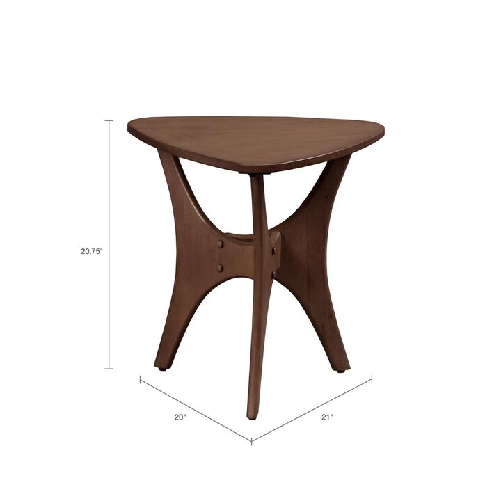 Belen Kox Blaze Triangle Wood Side Table, Belen Kox