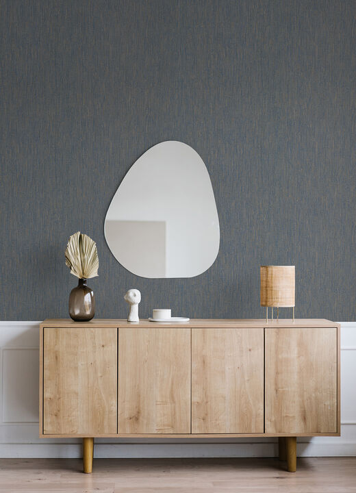 Grand Canal Indigo Distressed Texture Wallpaper