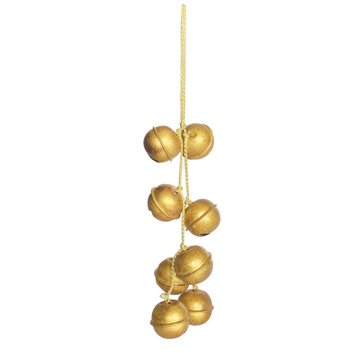 Gold Iron Jingle Bell Cluster Ornament