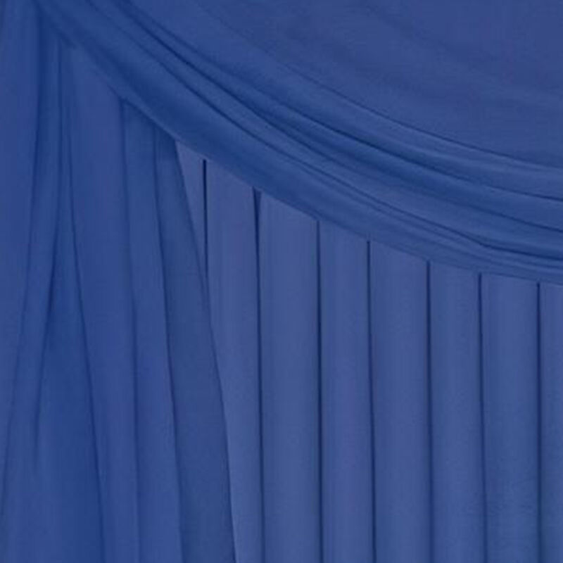 RT Designers Celine Sheer Rod Pocket Top Panel 60" x 90" Navy Blue