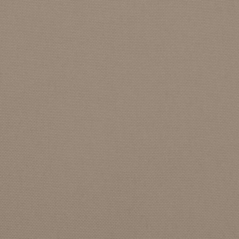 Claire Outdoor Cushion for Bench, Tufted Taupe Oxford Fabric, 59 Inch - Benzara