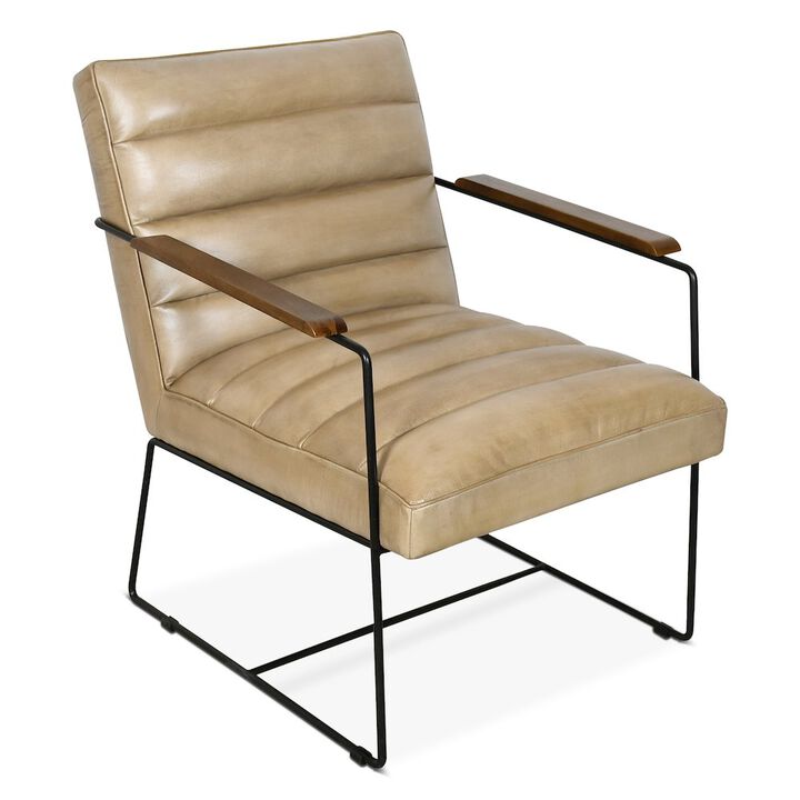World Interiors Melbourne Accent Chair in Antique Ivory