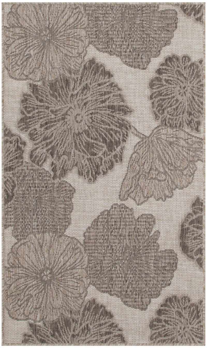 HomeRoots Floral Indoor Outdoor Area Rug image number 0