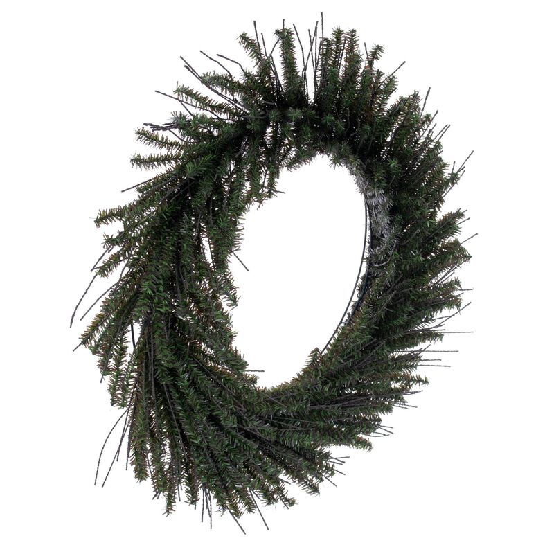 Vickerman 24" Vienna Twig Artificial Christmas Wreath, Unlit - Faux Christmas Wreath - Indoor Seasonal Home Decor image number 3