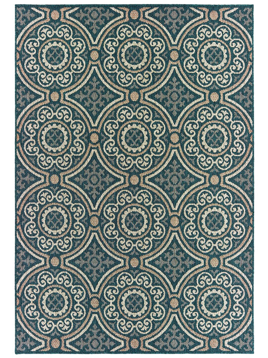 Latitude 7'10" x 10' Blue Rug