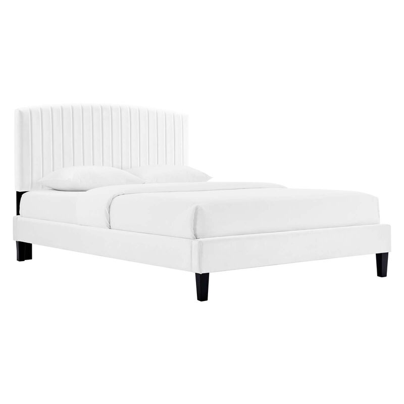 Modway - Alessi Performance Velvet Full Platform Bed image number 2