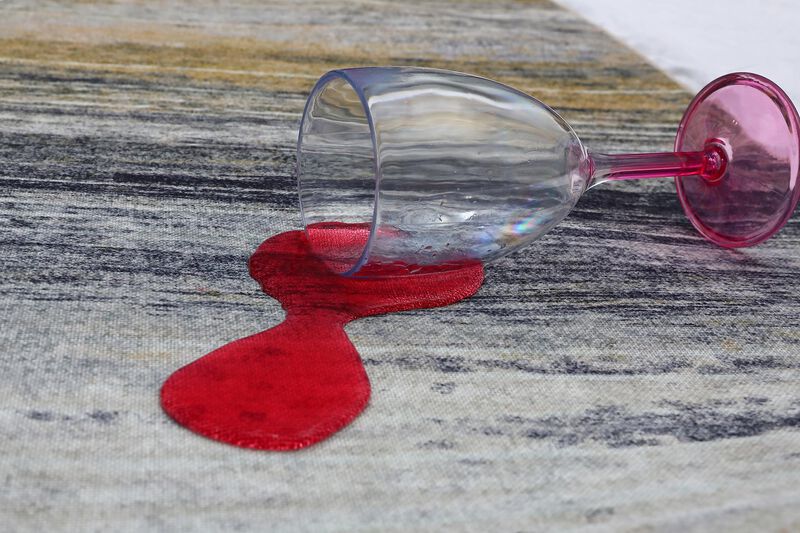 Rug Branch Rosetta Contemporary Abstract Gold Blue Indoor Area Rug