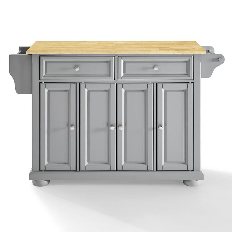 Crosley Furniture Alexandria Wood Top Kitchen Island/Cart