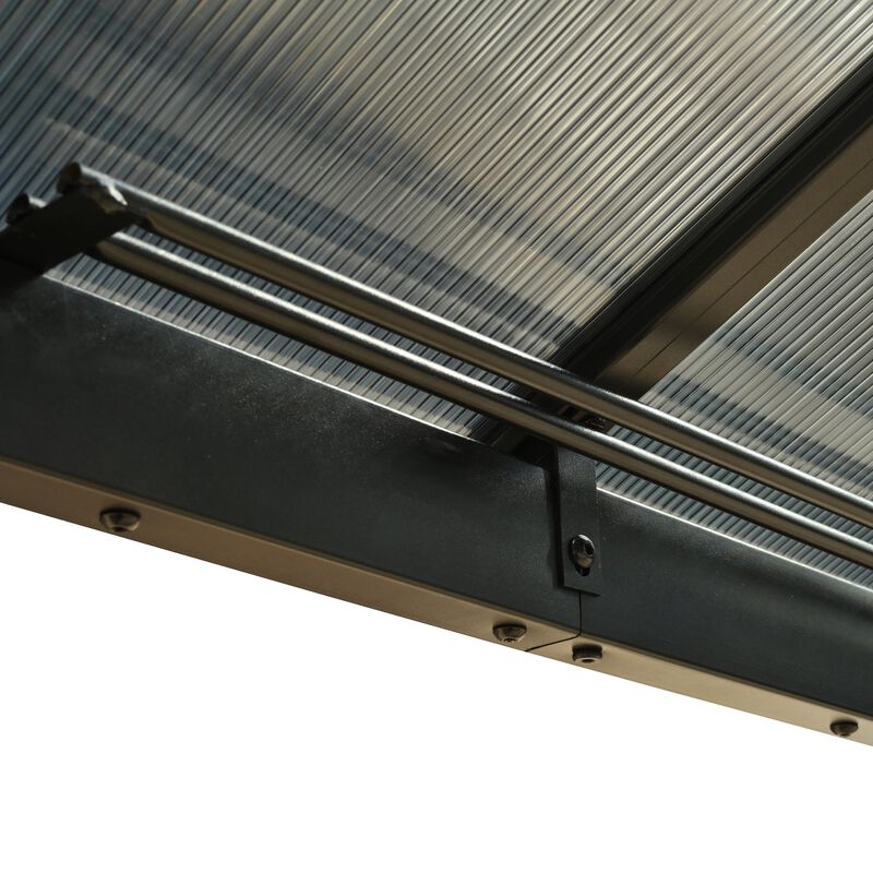 10'x12' Hardtop Outdoor Gazebo, Double-Layer Mosquito Netting & Privacy Curtains