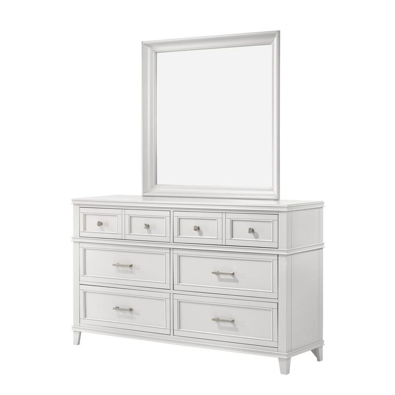 White Nova Ii 6 Drw Dresser