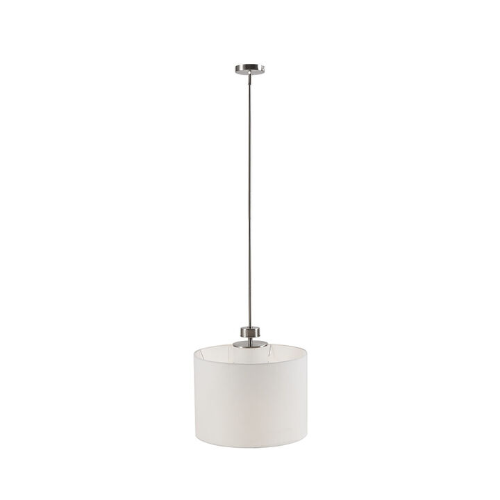 Gracie Mills Cohen Contemporary Elegance Metal Pendant with Drum Shade
