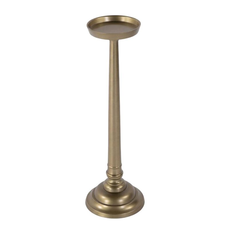 Butler Specialty Tilly 7 in. W Round All Metal Pedestal Base End Table image number 0
