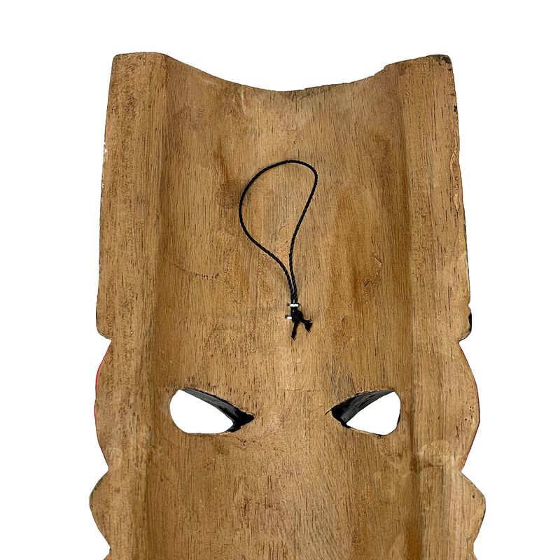 Set Of 10 Hand-Carved Tropical Island Style Tiki Masks Decorative Wall Hangings image number 3