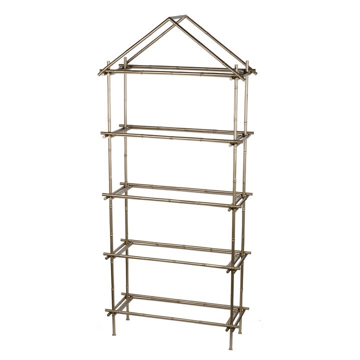 Magnificently Crafted Bamboo Etagere - Benzara