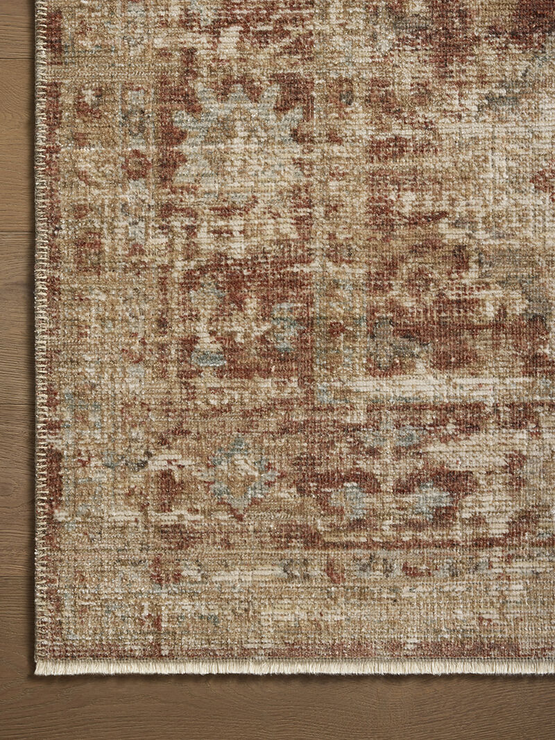 Heritage HER-03 Brick / Multi 2''5" x 10' Rug by Patent Pending