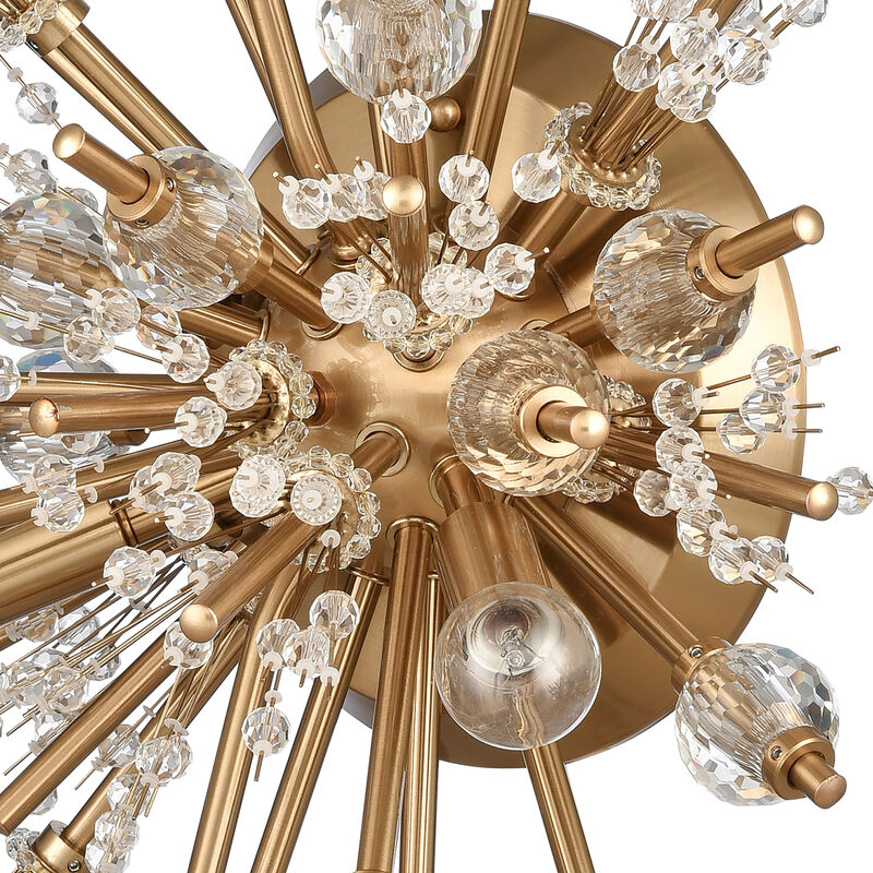 Starburst 26'' High 4-Light Gold Sconce