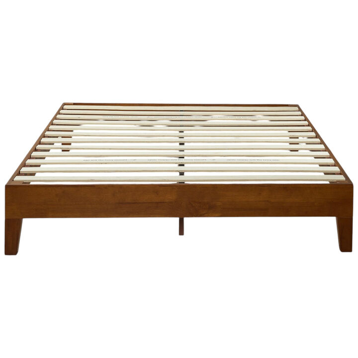 Solid Wood Low Profile Platform Bed Frame &ndash; Perfect for Modern Bedrooms, Easy Assembly, and Maximum Comfort