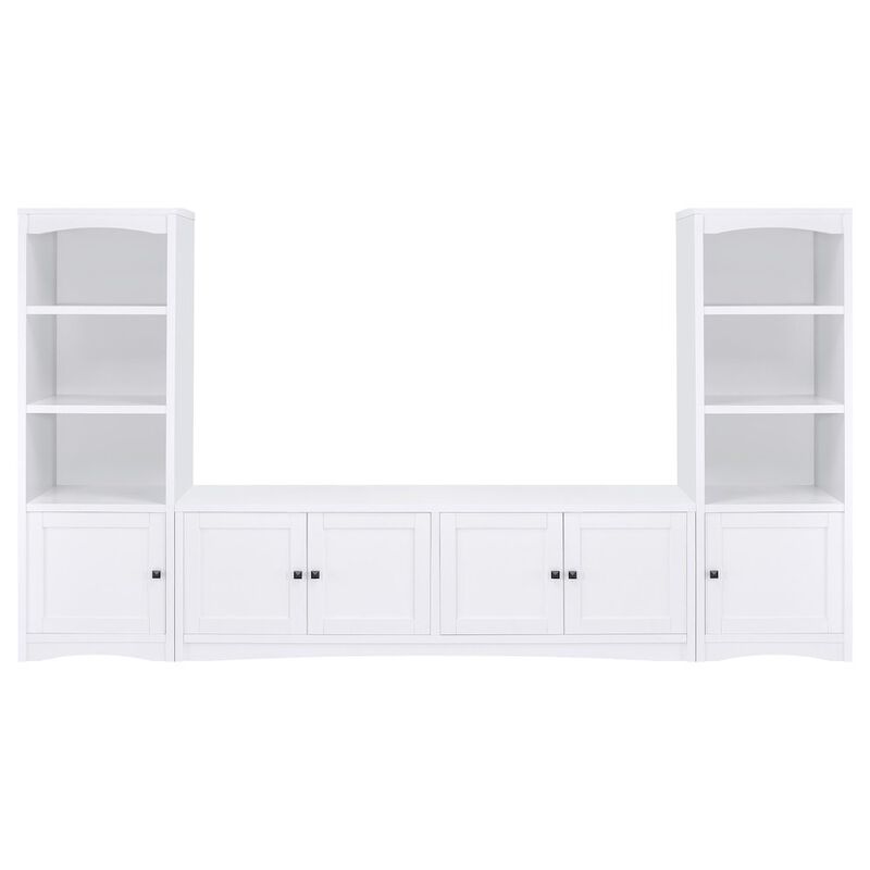 Coaster Co. of America Laughlin 3-piece Entertainment Center TV Stand White