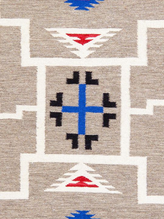 Pasargad Home Tuscany Reversible Wool Mocha Area Rug- 5' 0'' X 6'11''