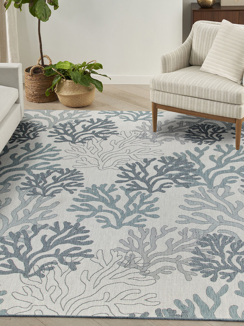 Garden Oasis GOA05 Blue 9' x 12' Rug