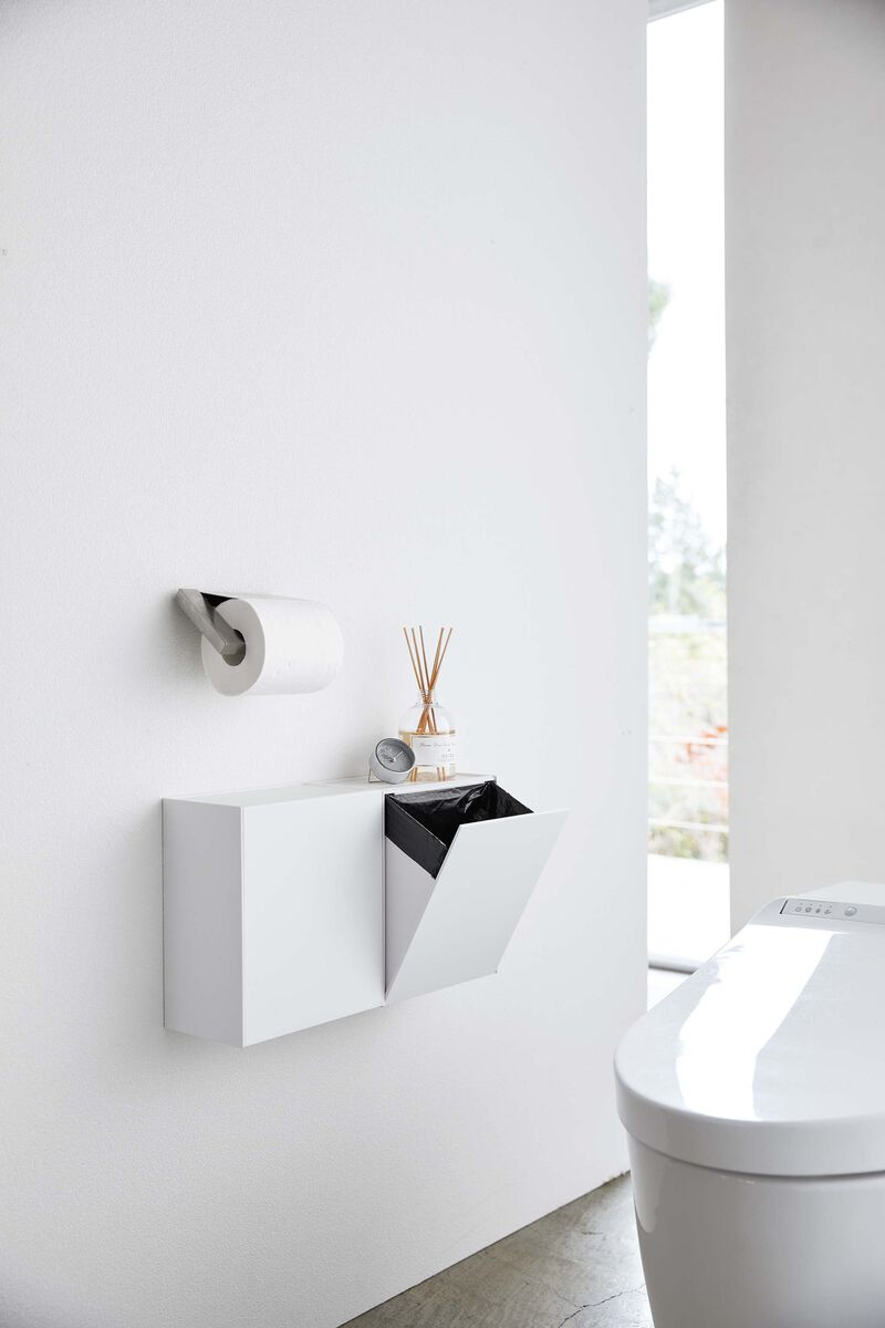 Wall-Mount Storage or Trash Bin