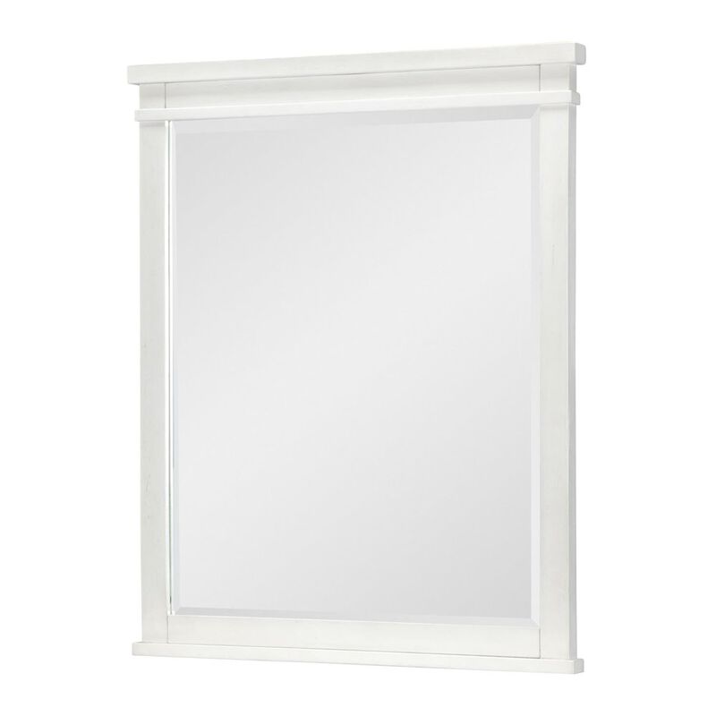 Legacy Classic Flatiron Mirror (Beveled), Aged White