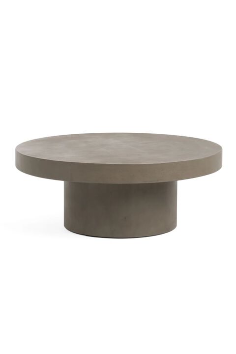 Round Concrete Coffee Table | OROA Modern Morley
