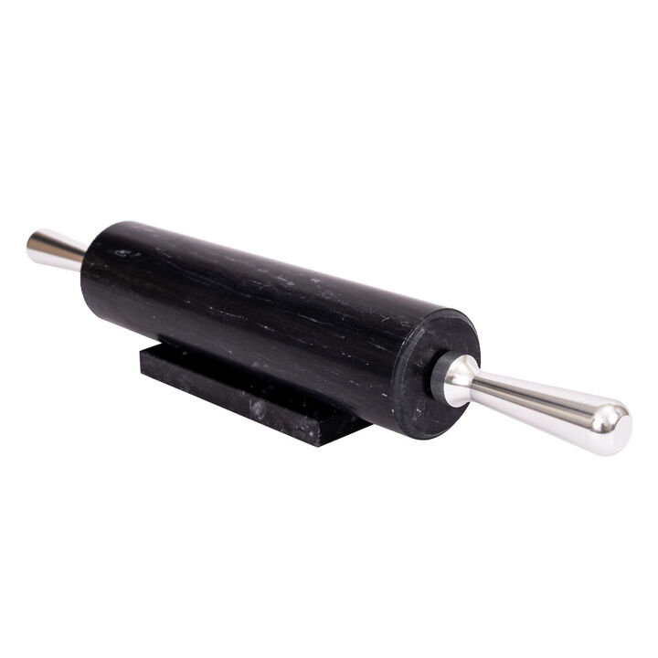 Saboga Home&trade; Marble Rolling Pin with Aluminum Handles