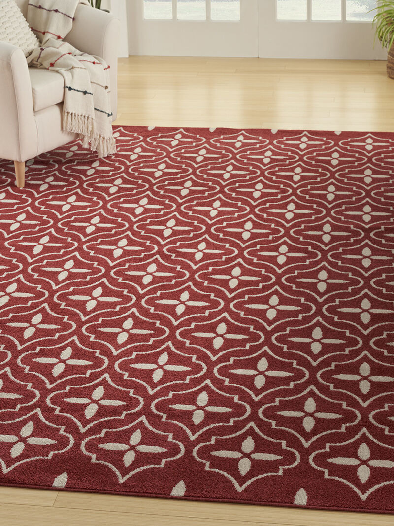 Nourison Essentials NRE04 Brick/Ivory 6' x 9' Rug