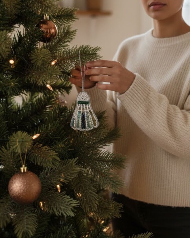 Badminton Ornament Set