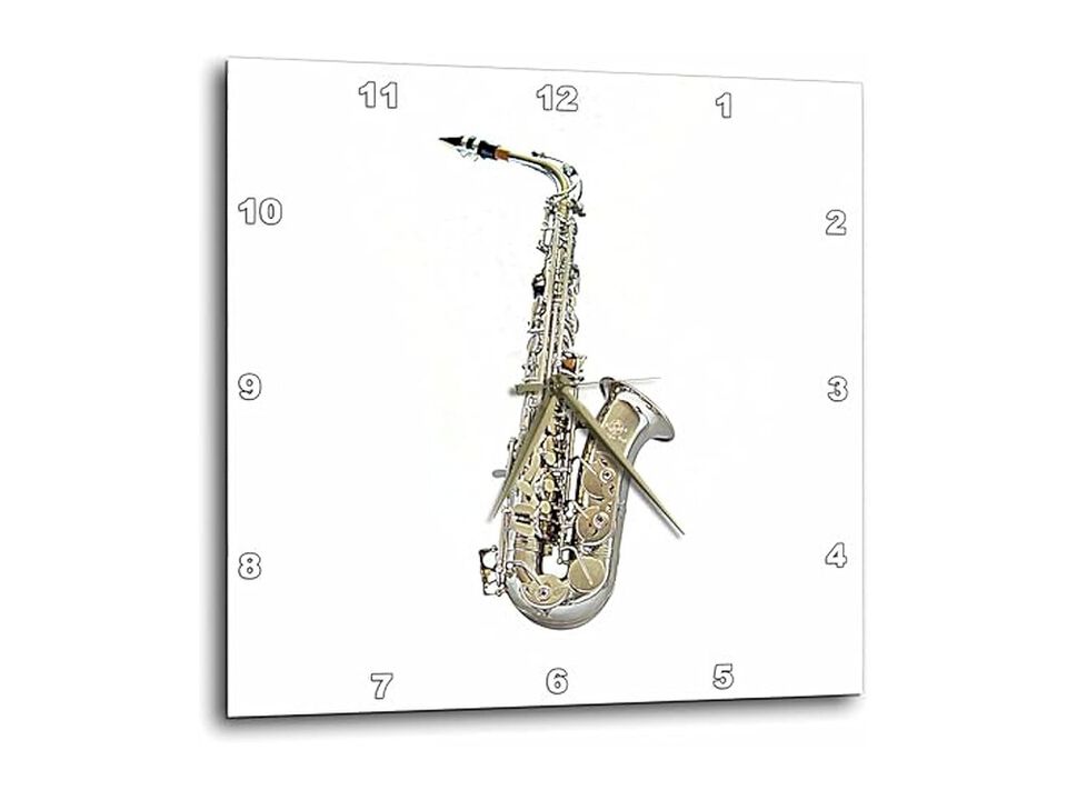Saxophone Wall Clock 10 Inch Home Decor