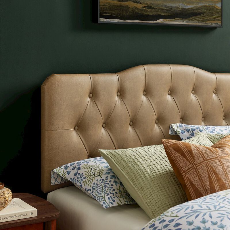 Annabel Vegan Leather Full Headboard image number 7