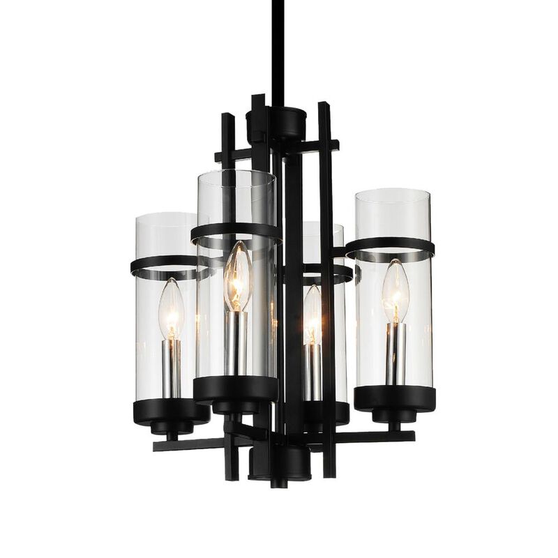 Sierra 4 Light Up Mini Pendant With Black Finish
