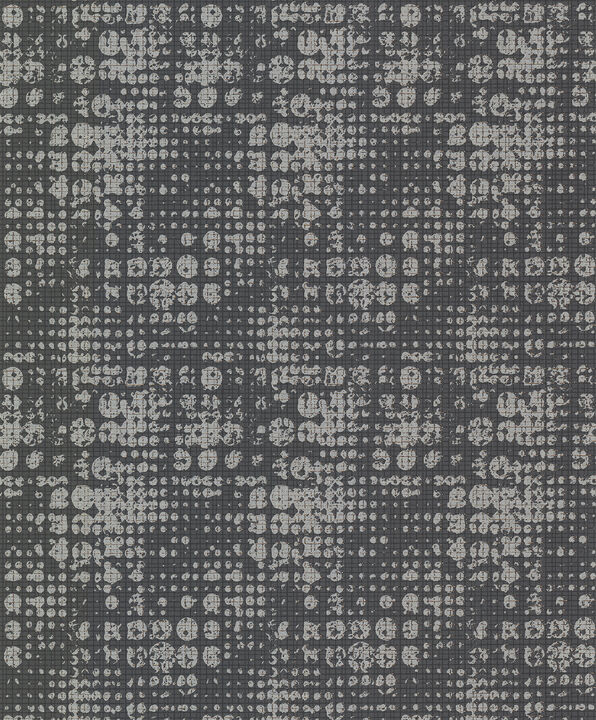 Celeste Silver Circle Grid Wallpaper (Set of 2)