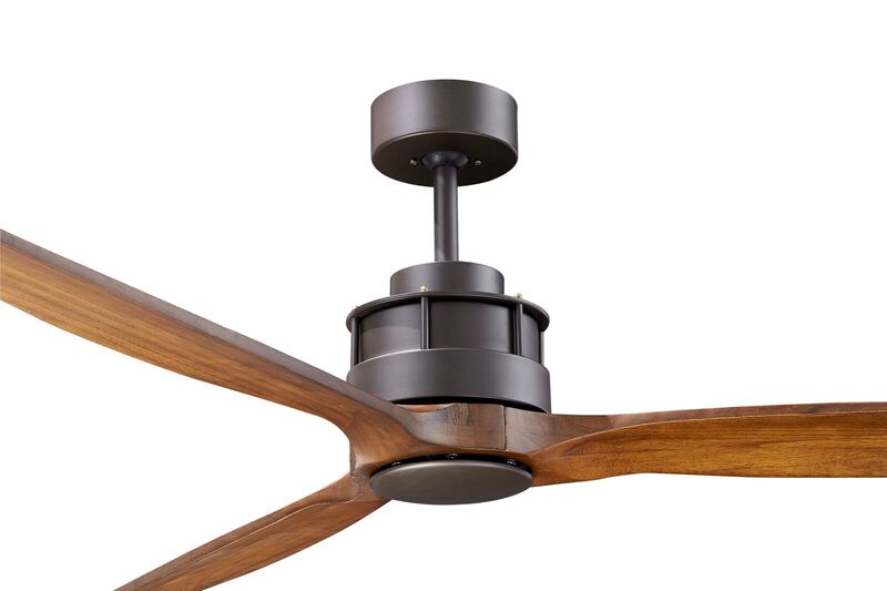 Lucci Air Akmani 60" Rustic Wood Ceiling Fan with Remote Control, Energy Efficient DC Ceiling Fan, Quiet High Airflow Koa Blades image number 5
