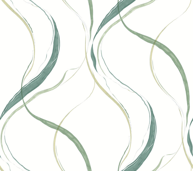 Ink Flow Green Wallpaper (Set of 2)