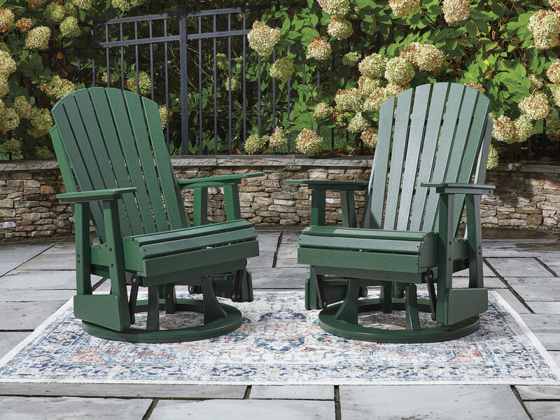 Hyland Wave Outdoor Swivel Glider Chair image number 2