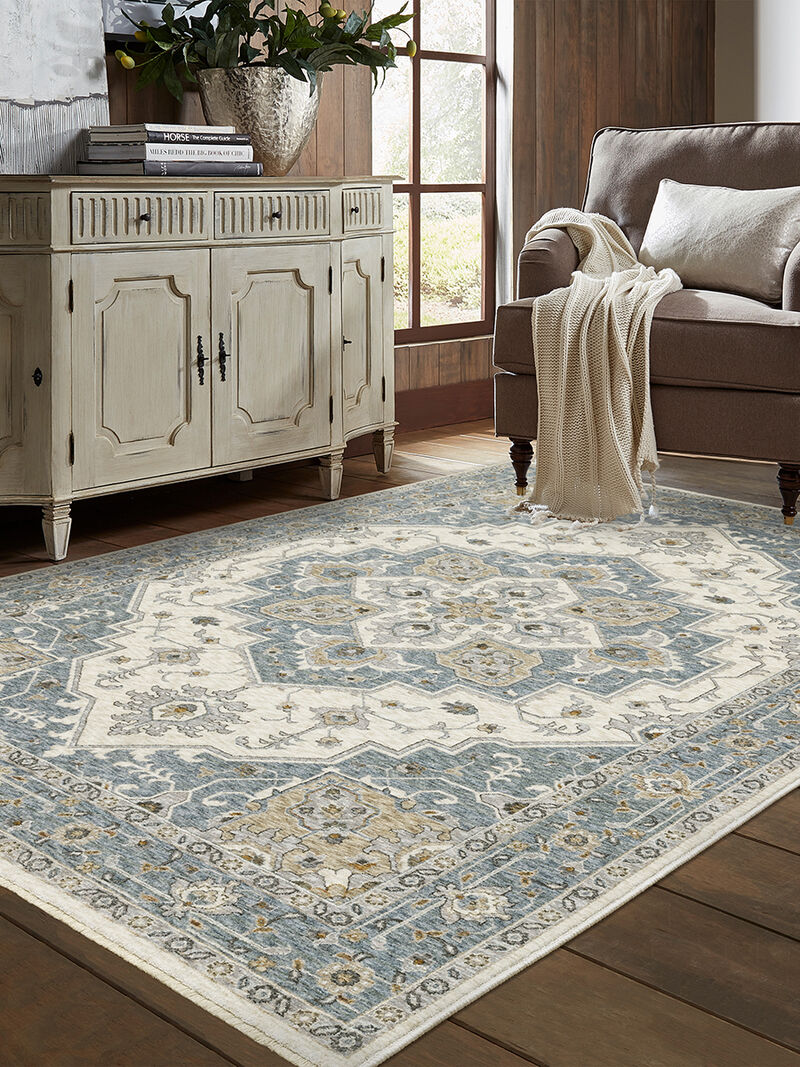 Maharaja 5'3" x 7'6" Blue Rug image number 1