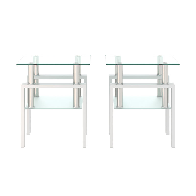 Set of 2 Modern Coffee Tables, Tea Tables and End Tables for Stylish Living Room Decor