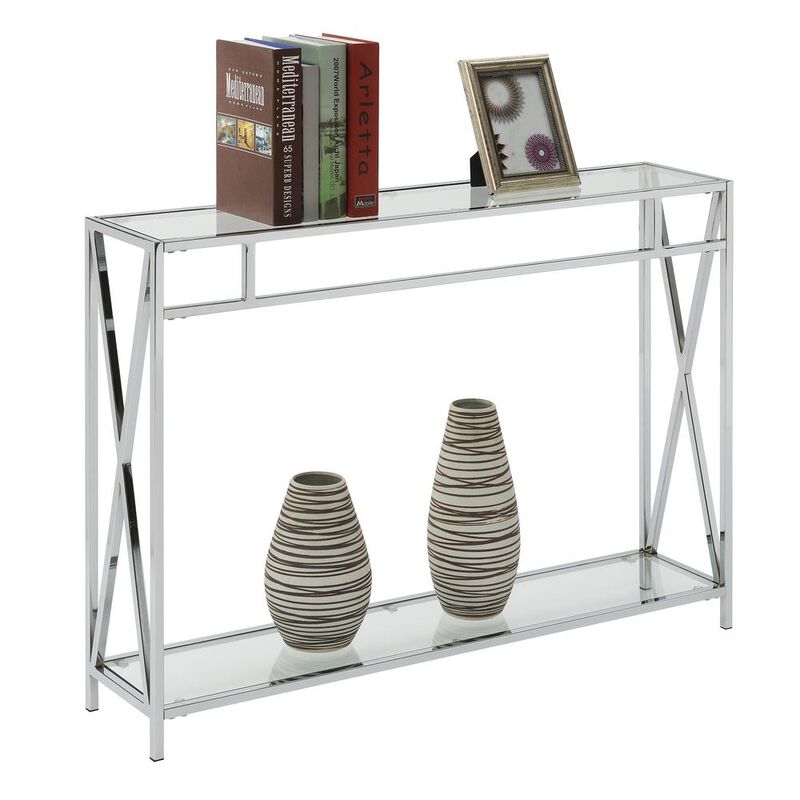 Convenience Concepts Oxford Chrome Console Table
