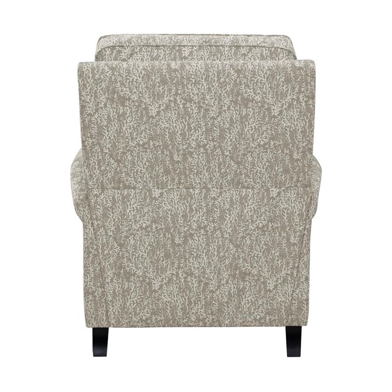 ProLounger Pushback Recliner in Taupe Coral Print