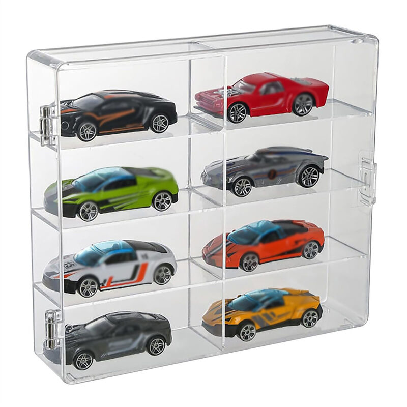 8-Slot Acrylic Organizer &ndash; Transparent Display Rack Storage Box for Small Items