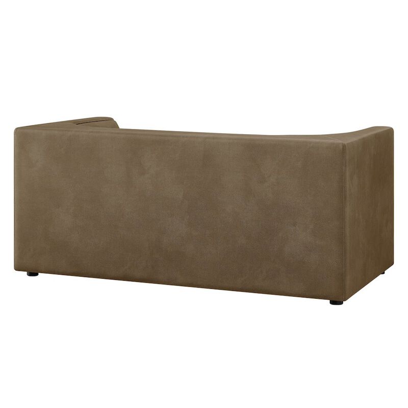 Hilda 67" Curved Back Vegan Leather Loveseat image number 4