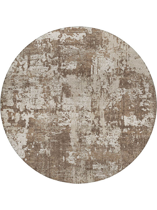 Kochi KC7 Brown 8' Round Rug