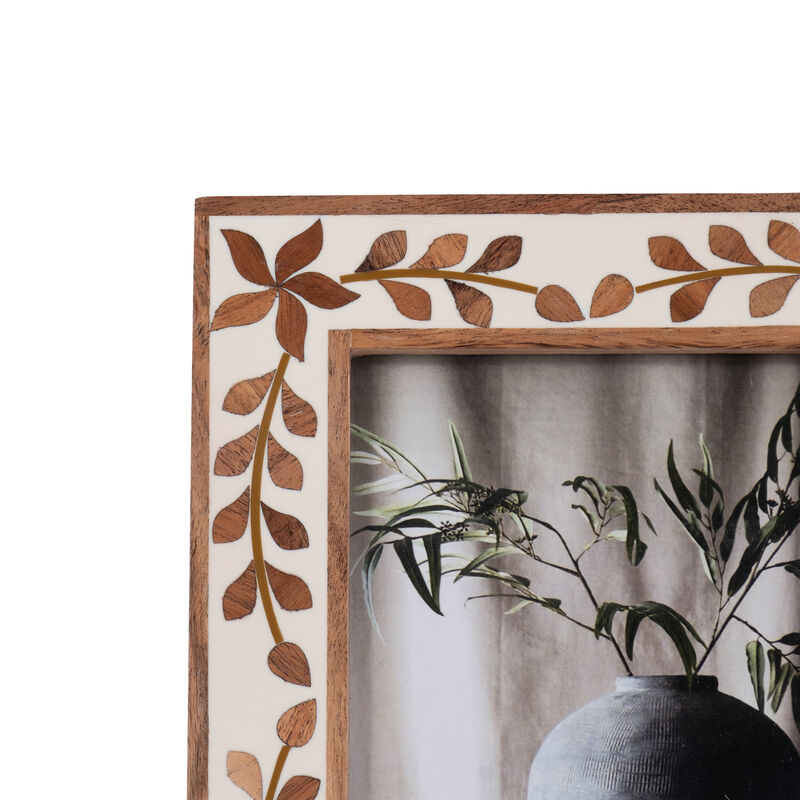 5x7 Wood Inlay Vine Frame image number 4