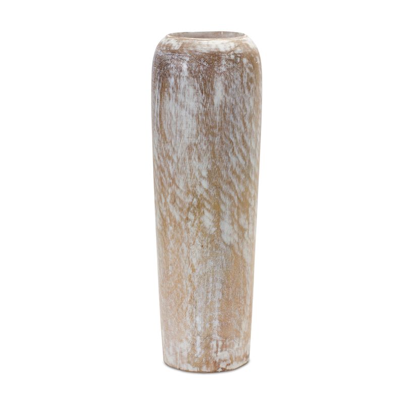 Wooden Vase for Natural Floral Displays and Table Accents