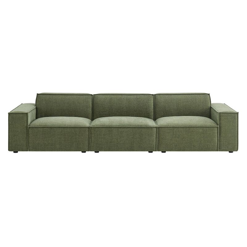 Restore 3-Piece Performance Fabric Upholstered Modular Sofa Set image number 5