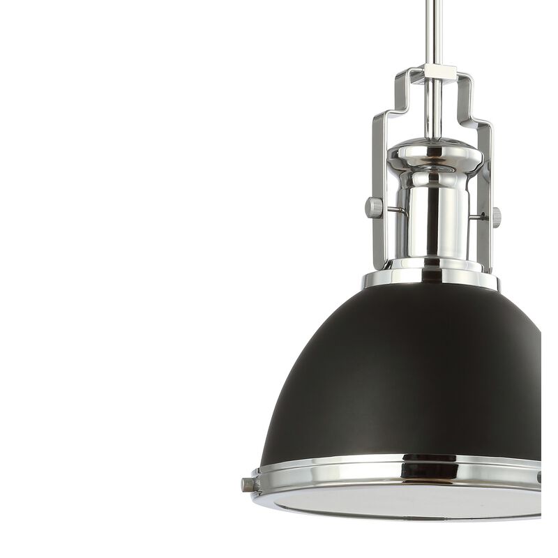 Homer Modern Industrial Iron LED Dome Pendant