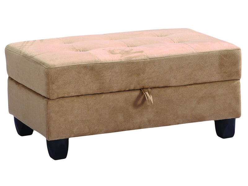 Gallant Microfiber Upholstered Storage Ottoman image number 1